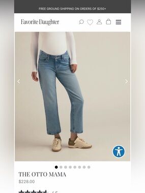 Favorite Daughter Maternity Jeans The Otto Mama NWT